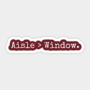 Aisle > Window Sticker